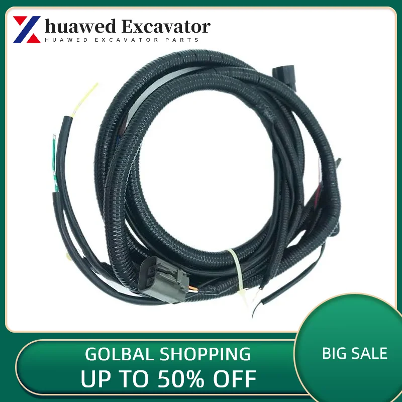 

For Kobelco Sk200 210 220 230-6e Mitsubishi 6d34 Engine High-Temperature Resistant Wiring Harness Accessories Excavator Parts