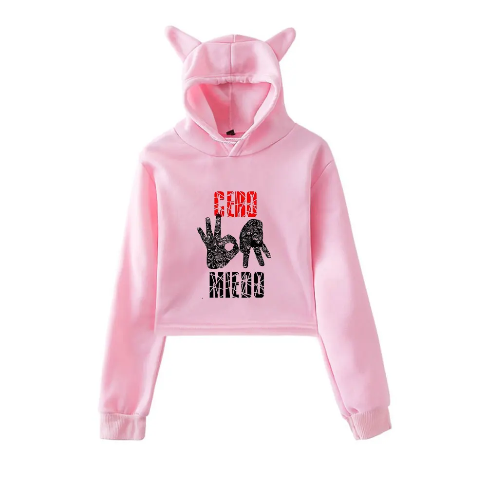 

Penta El Zero Miedo Merch Vintage 90s Streetwear logo Hoodie Hoodies Sweatshirts for Girls Cat Ear Crop Fashion Sports Pullover