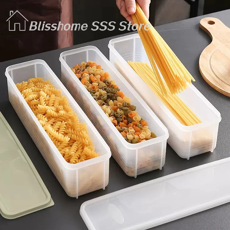 【S】Fresh Box - Caja de plástico para conservar alimentos, caja sellada rectangular para almacenar frutas, contenedor para refrigerador, almacenamiento en el hogar