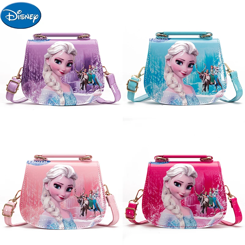 حقيبة كتف من البولي يوريثين مجمدة من ديزني للفتيات ، آنا ، إلسا ، صوفيا ، أميرة ، كرتون ، حقائب كروس بودي ، محفظة عملات معدنية ، حقيبة يد ، فتيات رضع ، هدايا لطيفة #1