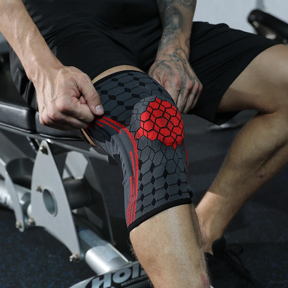 Manicotti sportivi a compressione per ginocchio supporto per ginocchiere per allenamento in palestra corsa ciclismo basket sollevamento pesi e sollievo dal dolore articolare