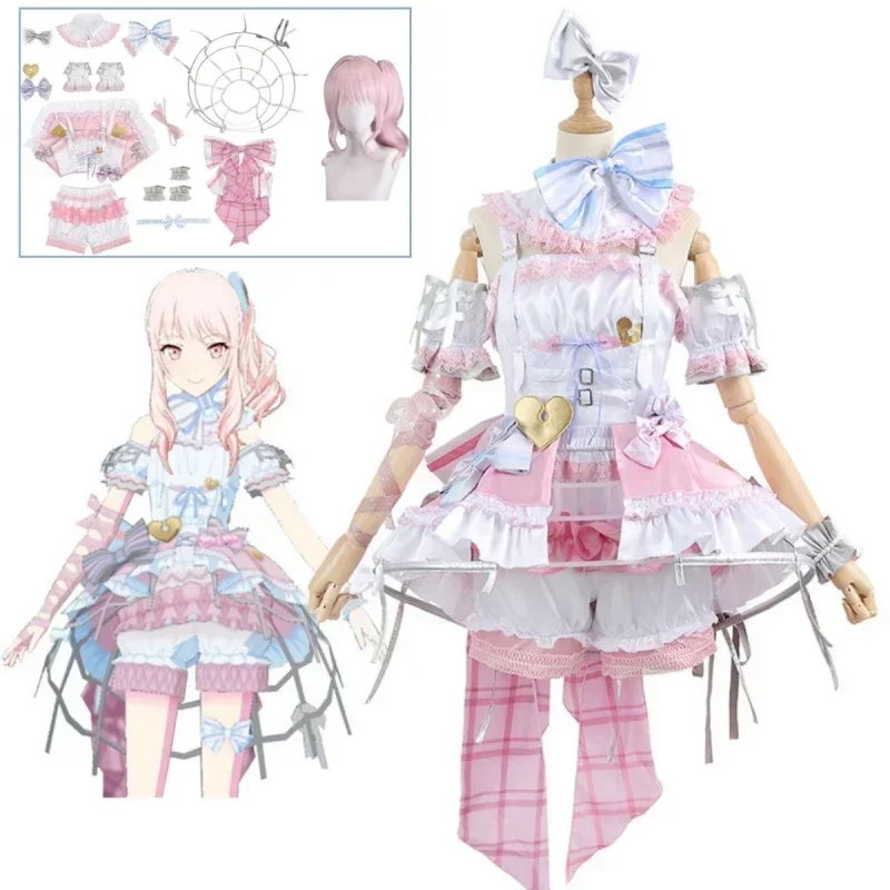 

FC6Project Sekai Colorful Stage Akiyama Mizuki Cosplay Costume Party Christmas Halloween Carnival Girl Dress Anime Set@FC8！
