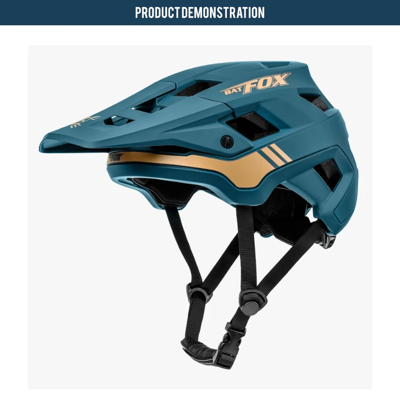BATFOX Fahrradhelm MTB Casco Fahrradhelm Sicherheit Weiß Integral geformter Mountainbike-Helm für Männer Frauen Casco Bicicleta – Detail 5