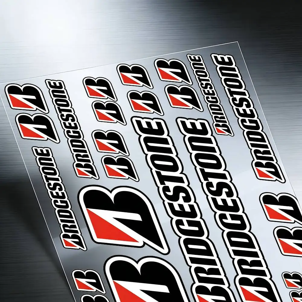 Laser For Bridgestone Waterproof Reflective Motorbike Stickers Easy Peel Removable Decals For Motorcycle Car - view 5