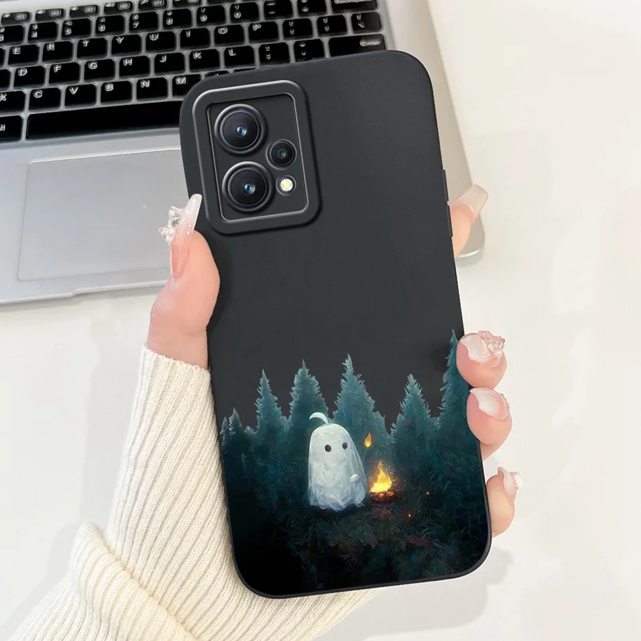 For Realme 9 Pro Plus Case RMX3392 RMX3393 Shockproof Cover Cute Panda Cartoon Matte Funda For Realme 9 Pro 5G Realme9 4G Bumper