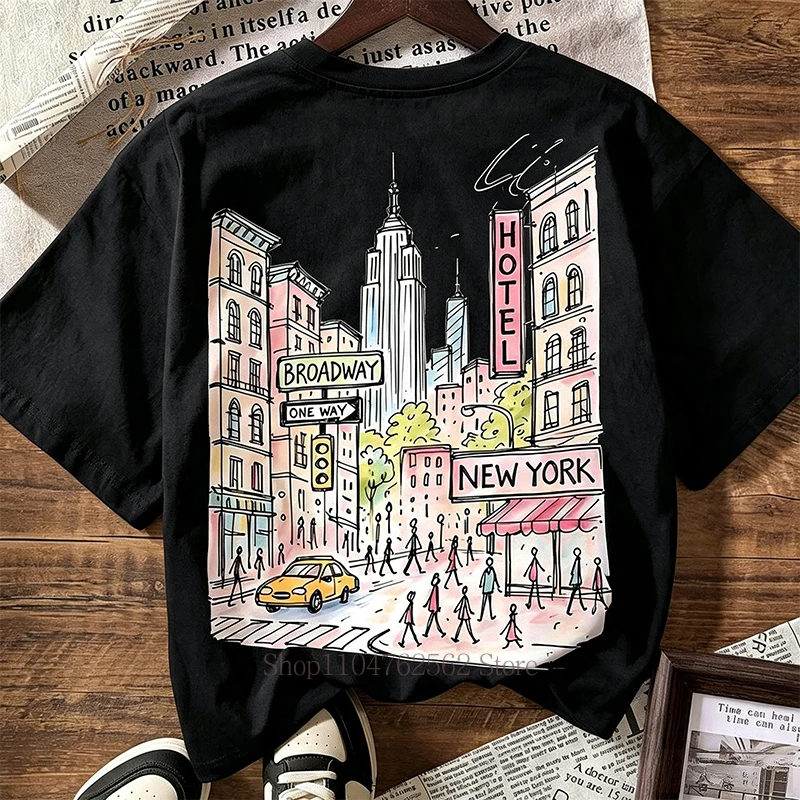 Футболка с принтом в стиле Нью – обзор и цена Vintage Fashion York