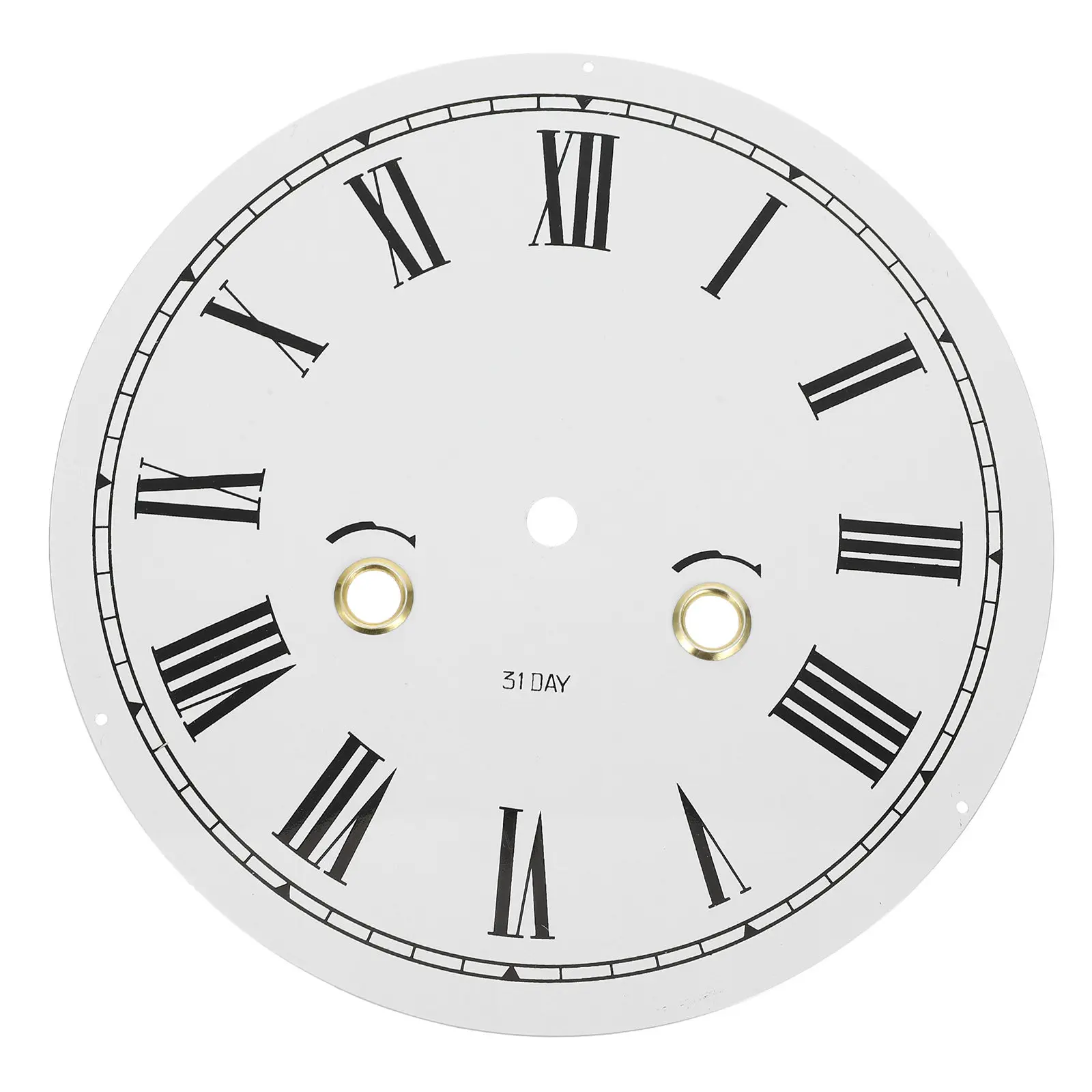 Metal Clock Dial Plate DIY Quartz Roman Numerals Face Replacement for Wall Clock Home Decor Accessories Dial Replacement