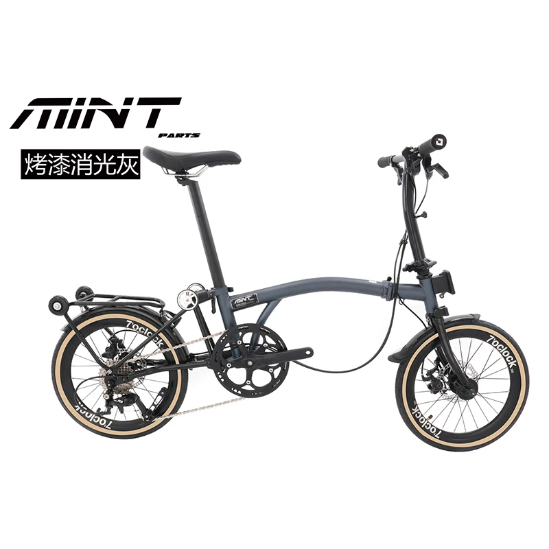 MINT T9D 16-Inch Triple-Folding Bike / Disc Brake 9-Speed Folding