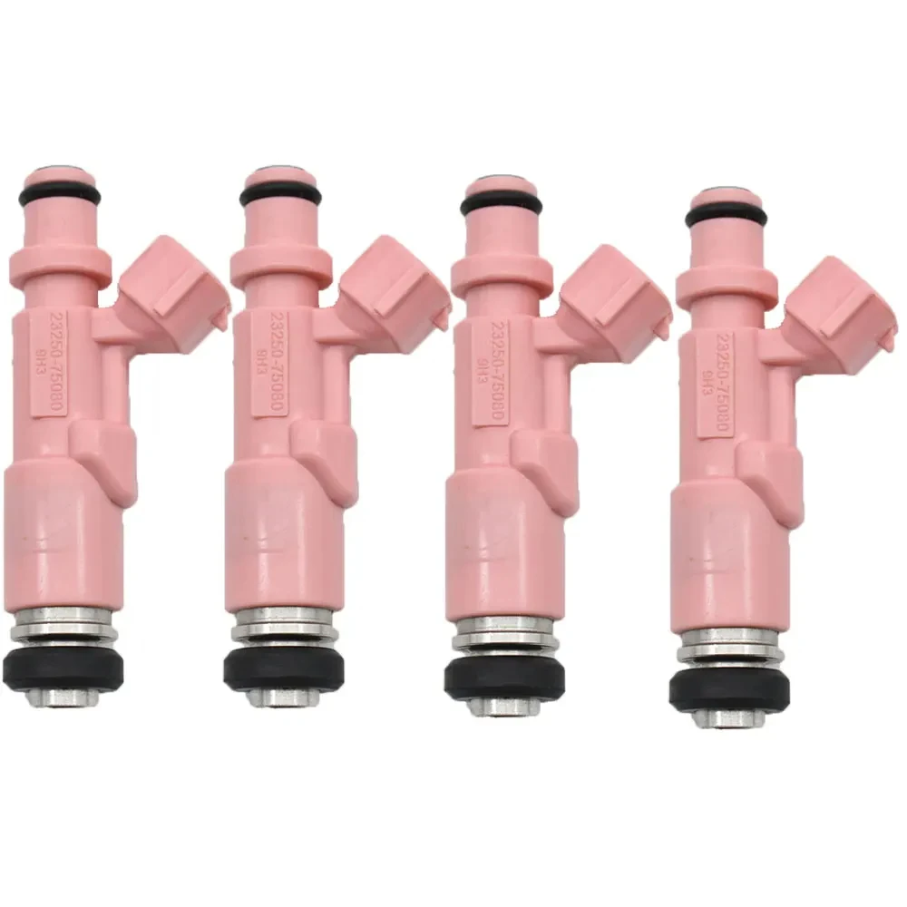 PEIVSO 4pcs/lot Fuel Injectors 23250-75080 23209-79135 For 1999-2004 Toyota 4Runner Tacoma 2.4L 2.7L L4 Engine codes 2RZFE 3RZFE