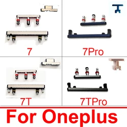 1 Set Side Volume +Power ON/OFF Mute Side Buttons Key For Oneplus 1+ 7 7T Pro 7Tpro Volume Power Mute Buttons Replacement Parts