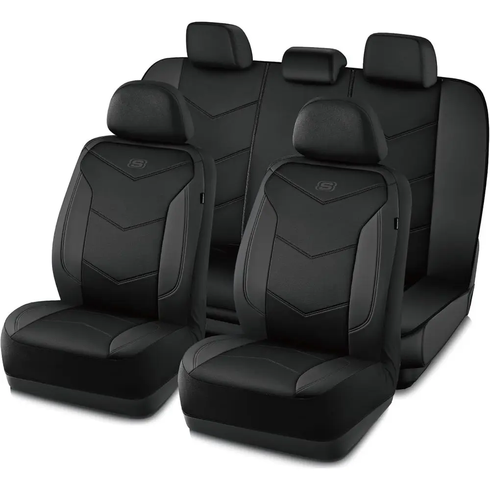 

Memory oam Seat Covers,Leather Car Seat Covers, Comort & Support Seat Coversull Sets,Compatible, Automotive Unil it Most or SUVs