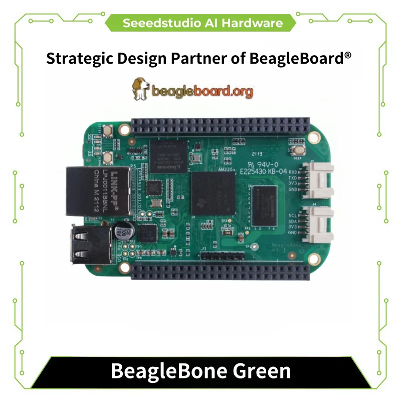 عظام BeagleBone الاستوديو البذور®ذراع AM3358 أخضر GHz 1 RAM, RAM 3 MB, ddrram