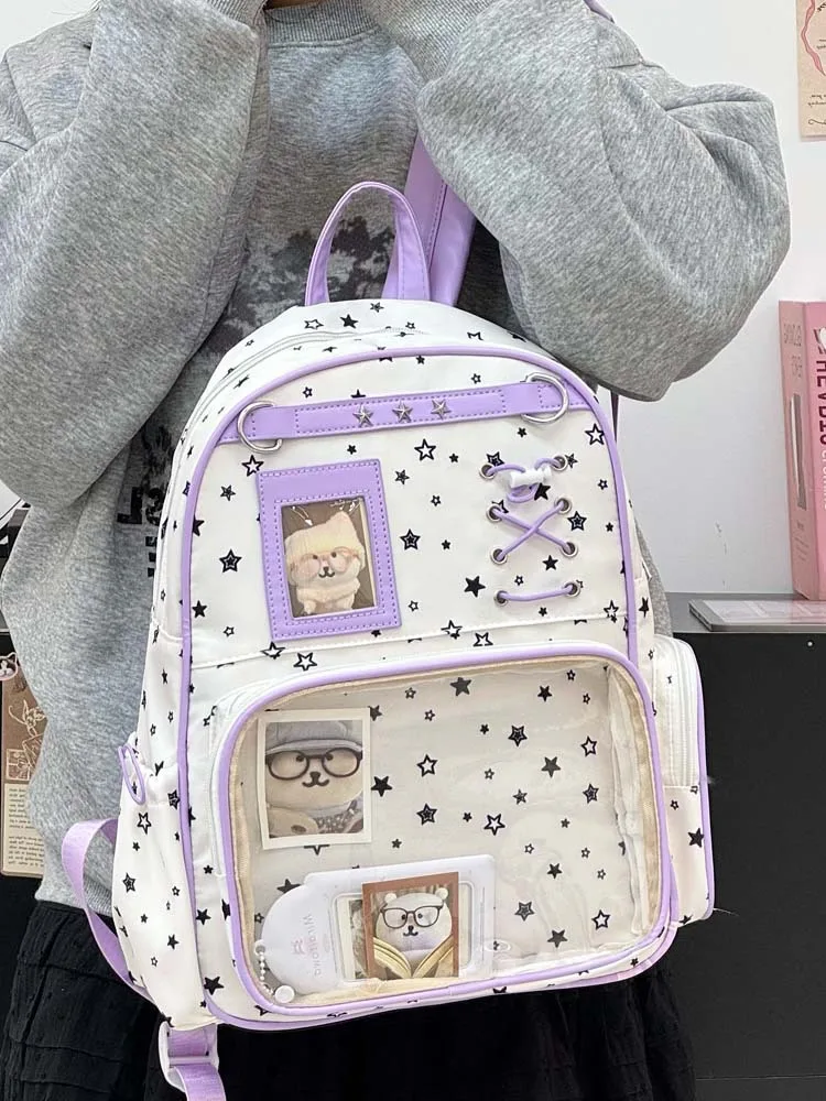 Kawaii Starry Harajuku Pastel Ita Backpack