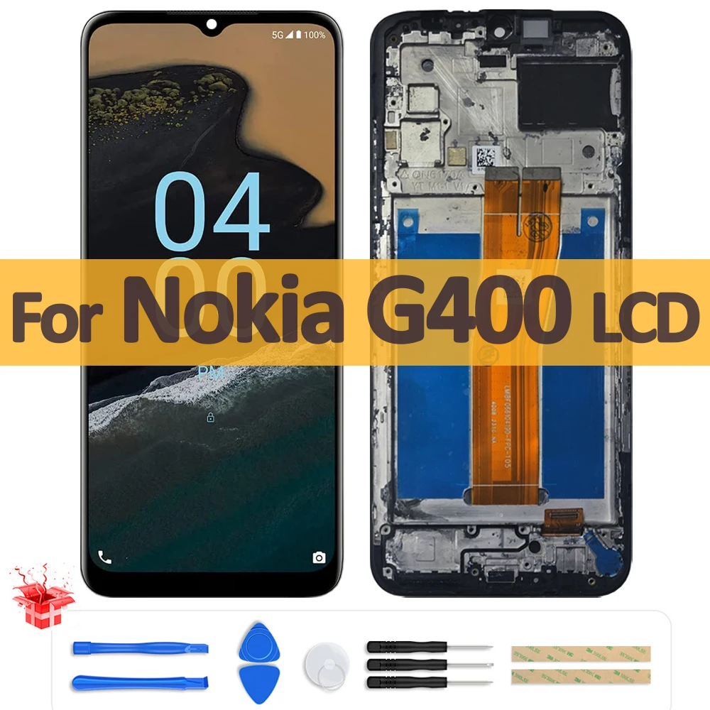 658-インチオリジナル液晶ノキア-g400-ta-1448-ta-1476-液晶ディスプレイタッチスクリーンデジタイザアセンブリノキア-g400-画面交換用