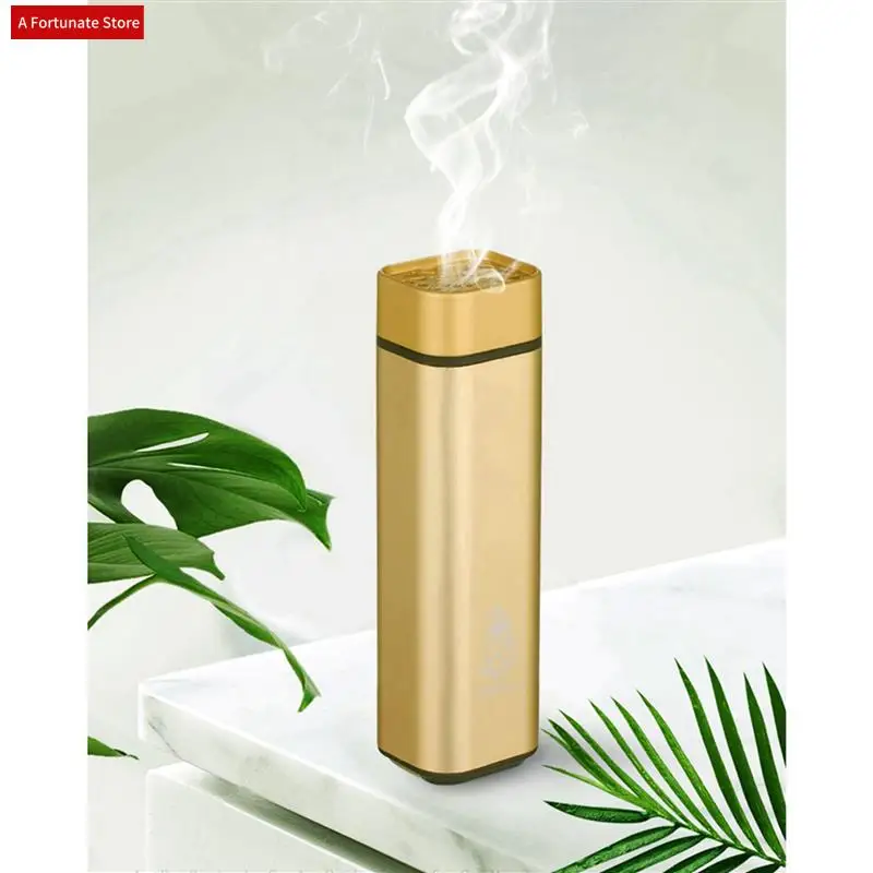 

3Set USB Incense Burner Electric Bakhoor Aroma Diffuser Mini Arabic Incense Holder Muslim Home Decoration - Golden-A78G