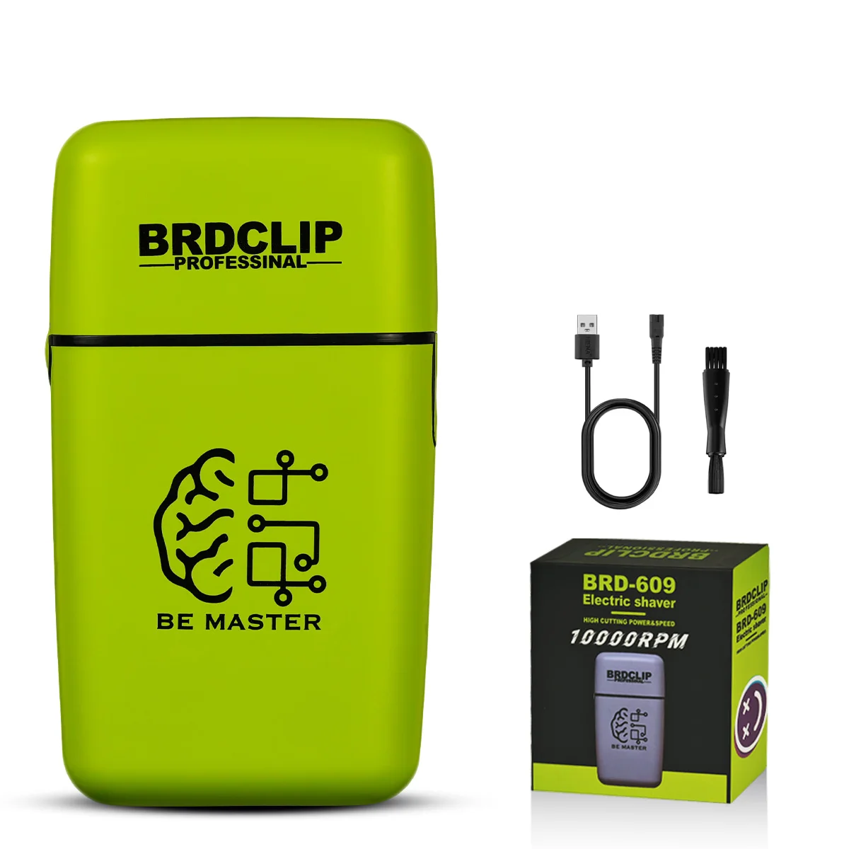 BRDCLIP Bartschneide Maschine Elektrischer Rasierapparat Rasierer Maschine Männer Elektrorasierer Wiederaufladbar Rasierer 10000 U/min Professionell Folienrasierer Kabellos Rasiergerät für Herren