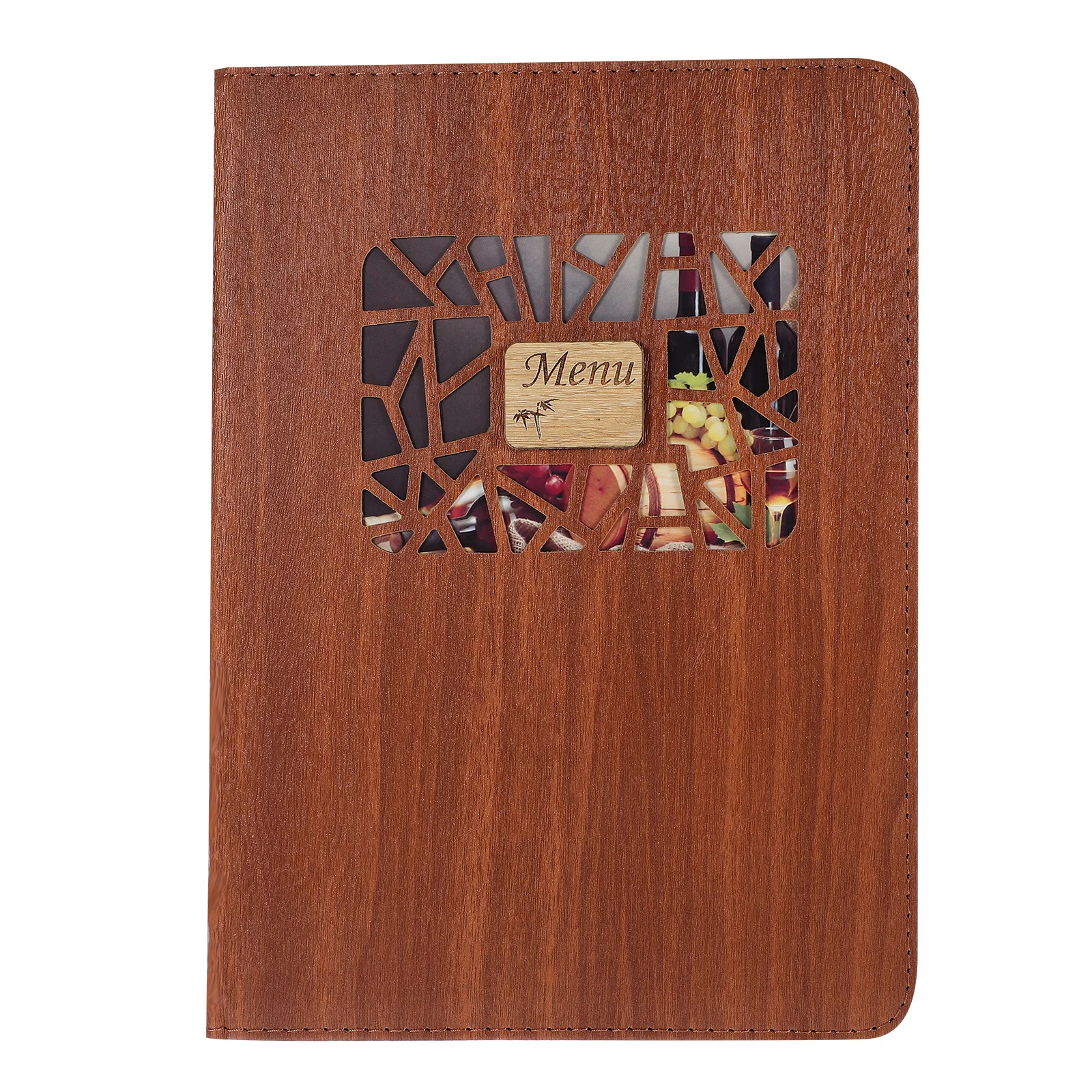 

Transparent Menu Cover Double Views Holder Restaurant Table Folder Waterproof Durable Crease Resistant Decorative