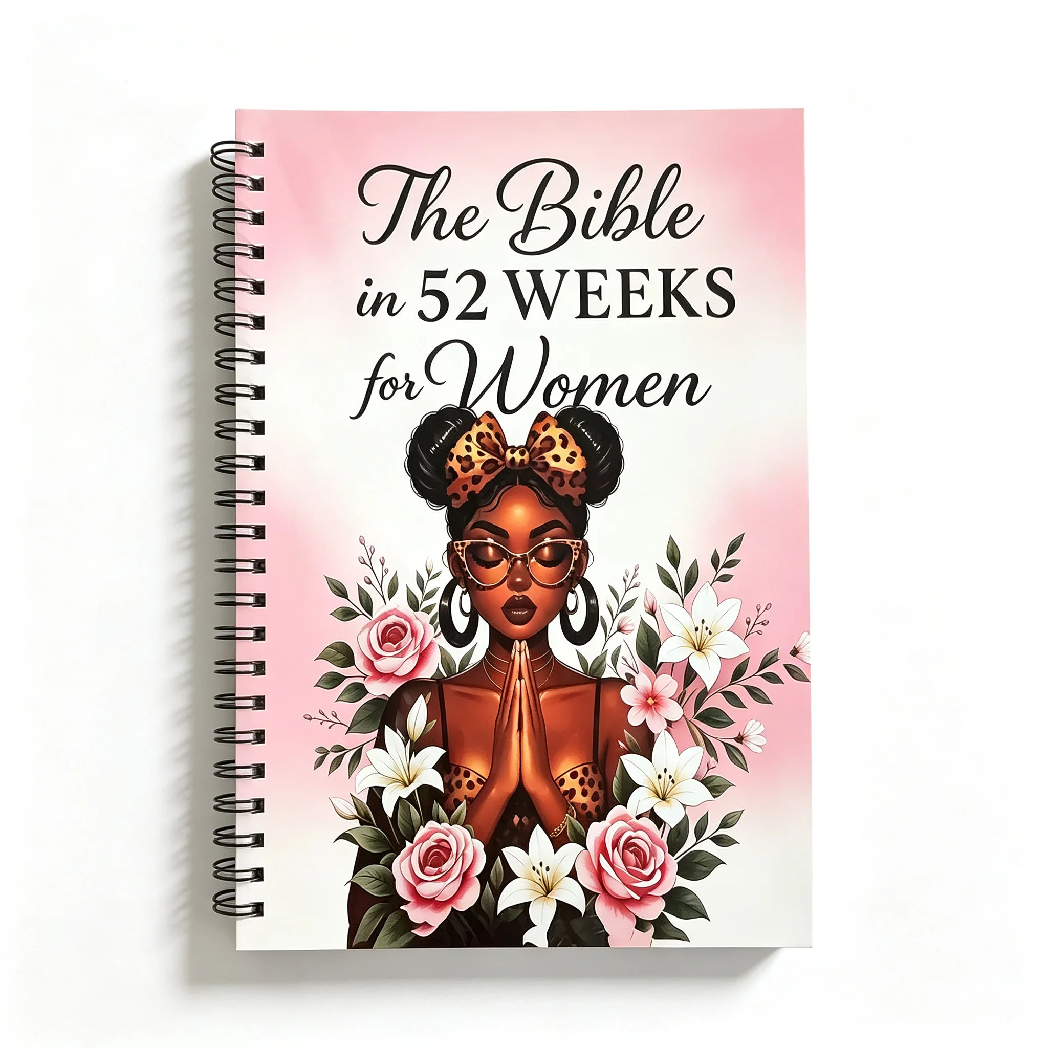 Black Women's Christian Journal 52 Week Bible Reading Plan Religious Workbook for Ladies - the Bible in 52 Weeks