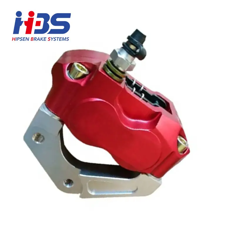 HBS HBS-BR-010 Racing Performance Aluminum Alloy Red Brake Caliper for Racing Motorcycle Restoration