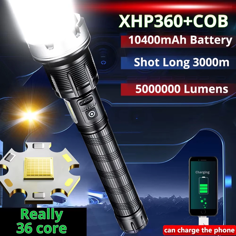 

Супер яркие светодиодные фонарики, перезаряжаемый через USB, уличный водонепроницаемый тактический фонарик с зумом, мощный фонарик XHP70