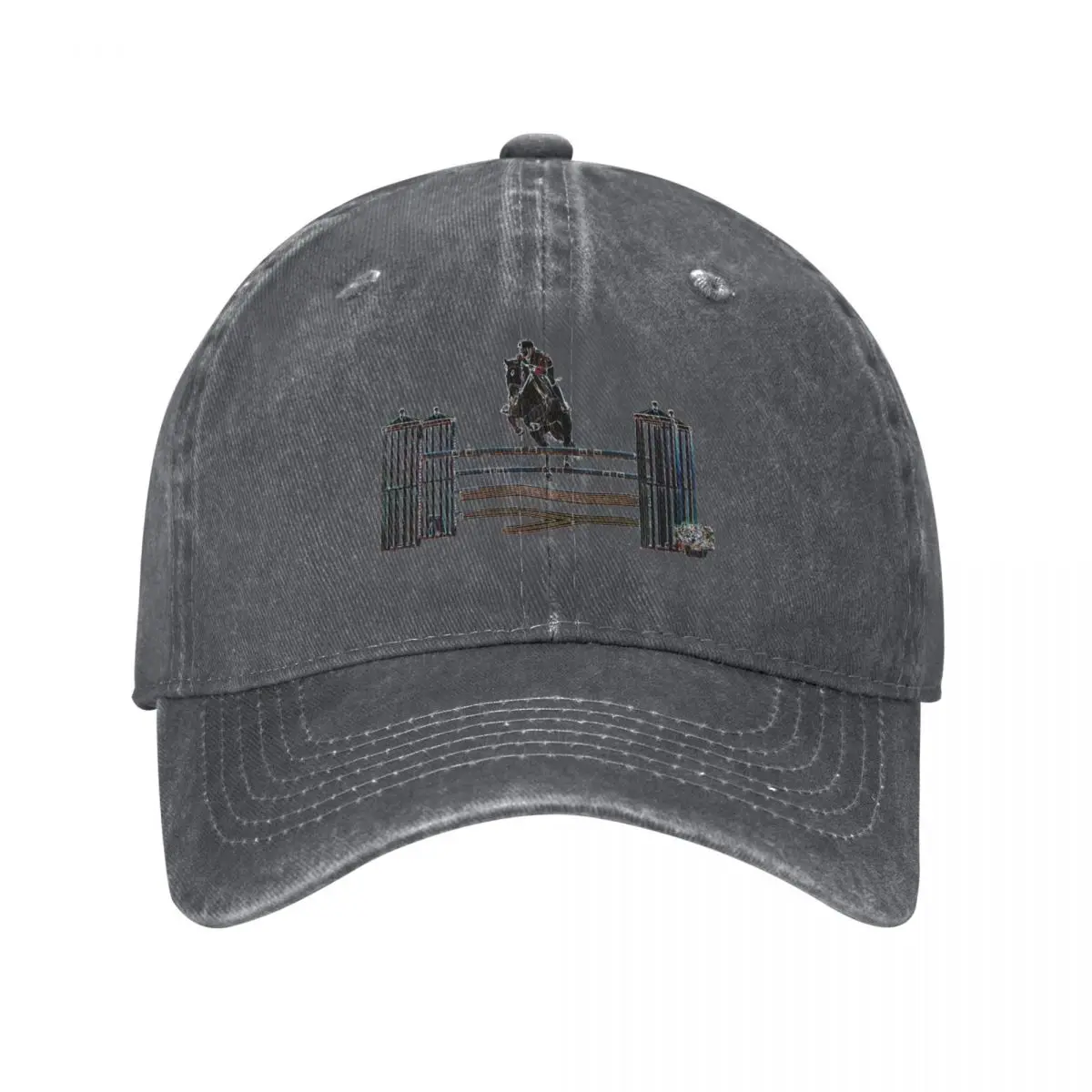 Horse Jumping Baseball Cap Big Size Hat Beach Hat Beach Mens Women's