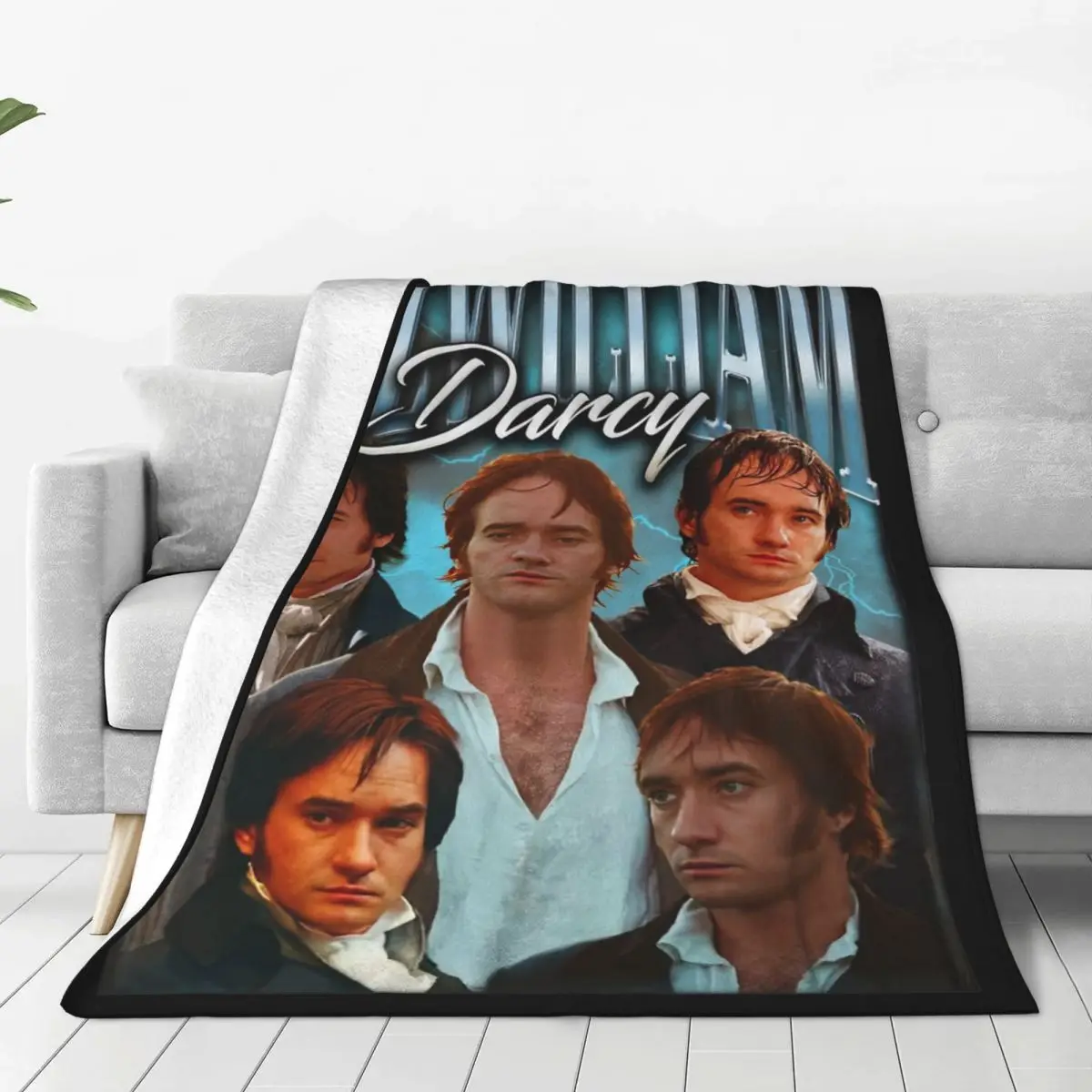 90s Fitzwilliam Darcy Pride and Prejudice بطانية الصوف النسيج ديكور رقيقة رمي بطانية للفراش في الهواء الطلق المفرش