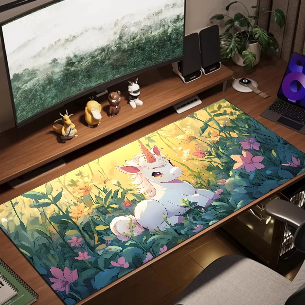 

1pc 2D Flat Kawaii XXL Mouse Pad 900x400mm Cute Gaming Keyboard Desk Mat for Computer Office