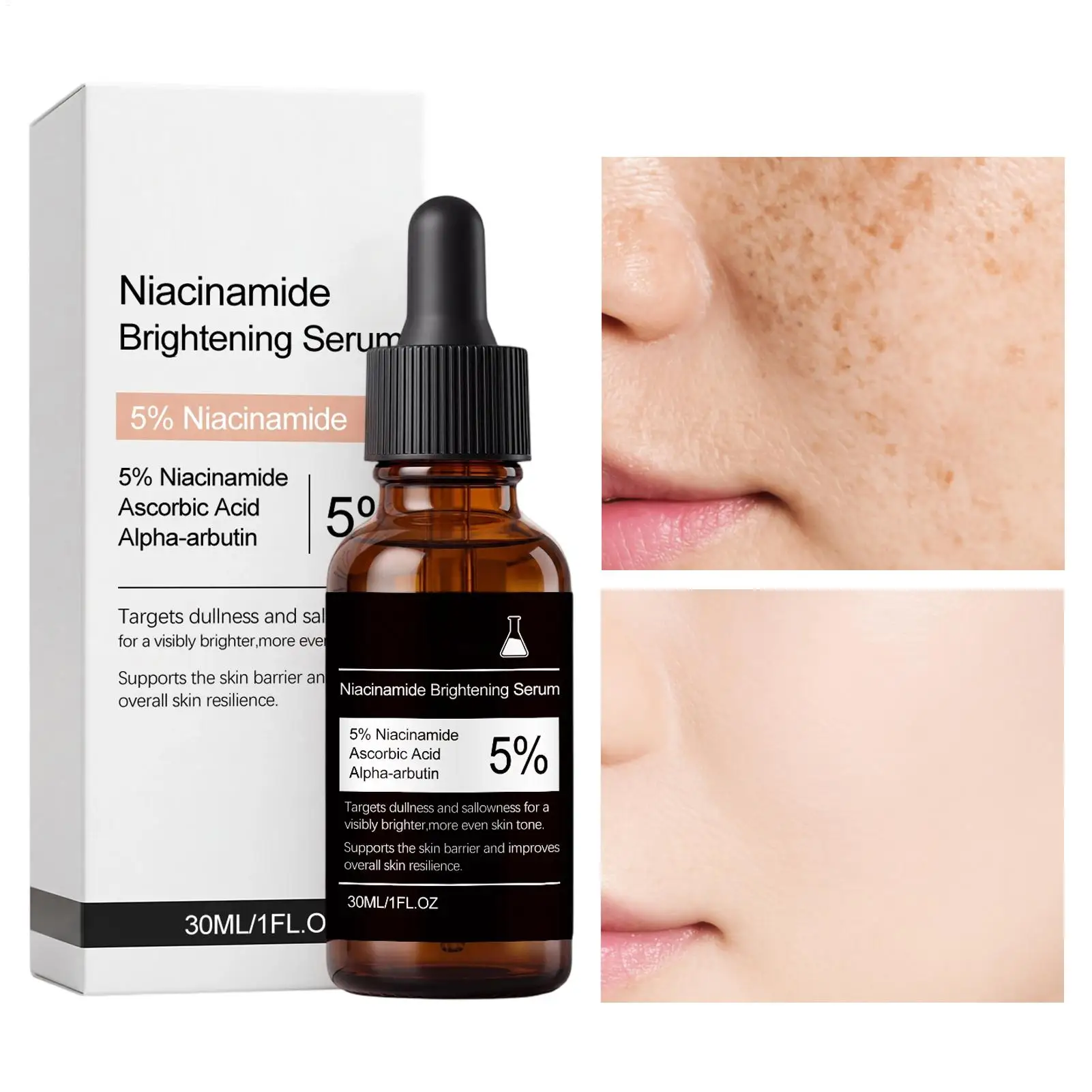 

30ml Brightening Skin Care Face Oil Niacinamide Brightening Serum Anti-Aging Whitening Shrink Pores Oil Brighten Hydration Serum