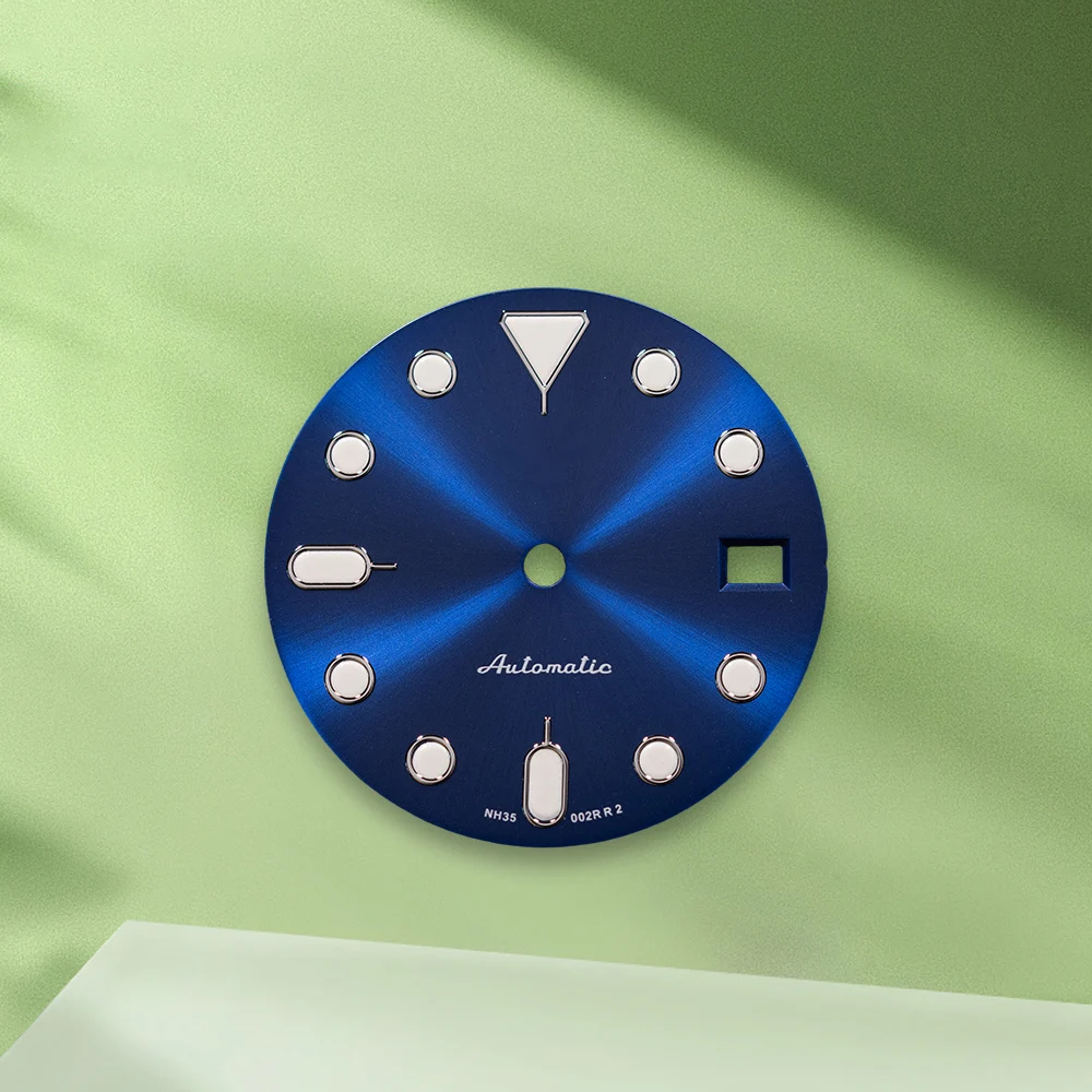 28,5 mm S Logo GMT NH35 Gossip NH36 quadrante automatico senza lancette adatte al movimento NH36/4R36 accessori per la modifica dell'orologio luminoso verde