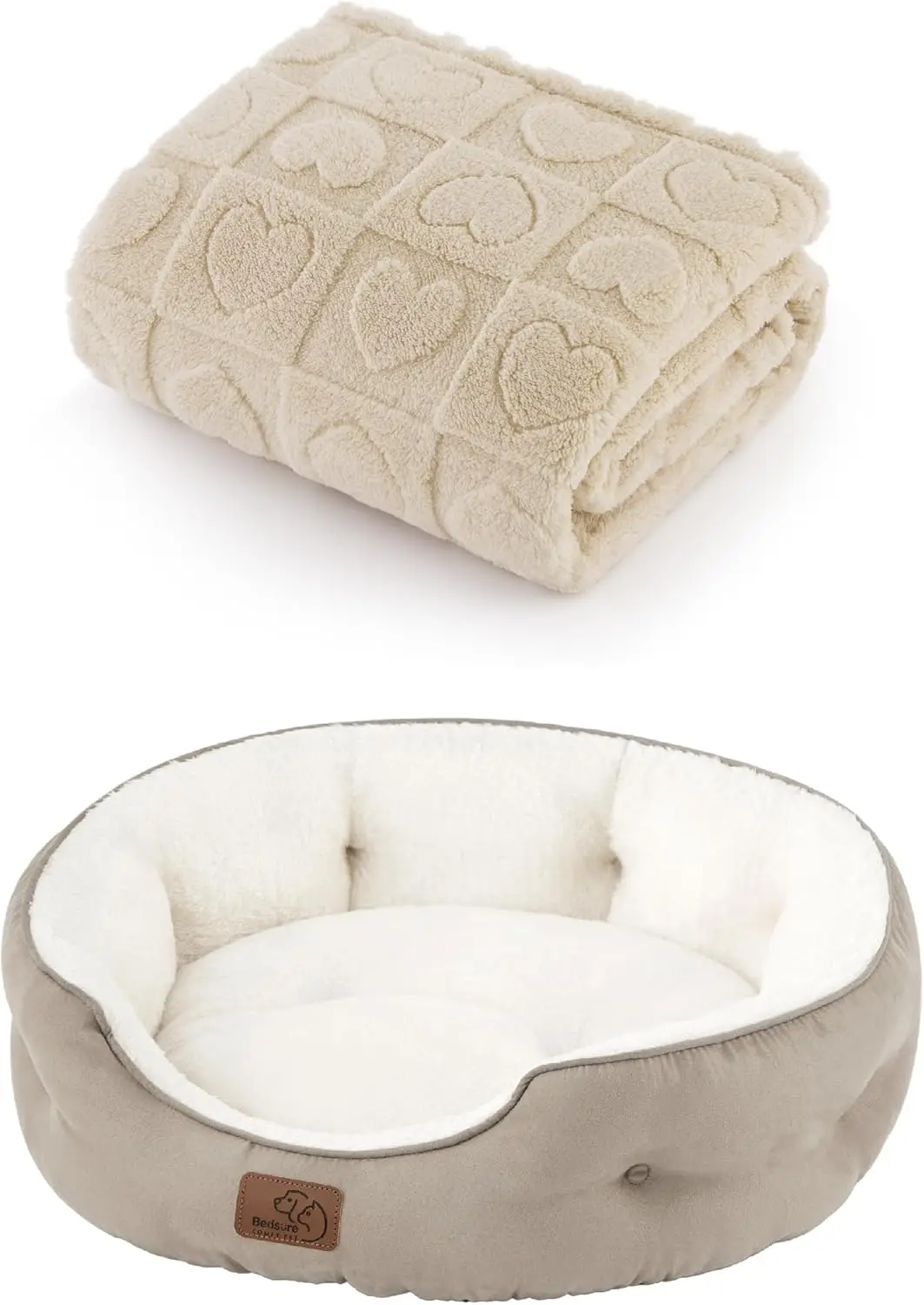 

Кровать для собак для маленьких собак 20 дюймов, одеяла для верблюжих собак для маленьких собак, моющиеся, белые, 25x35 дюймов