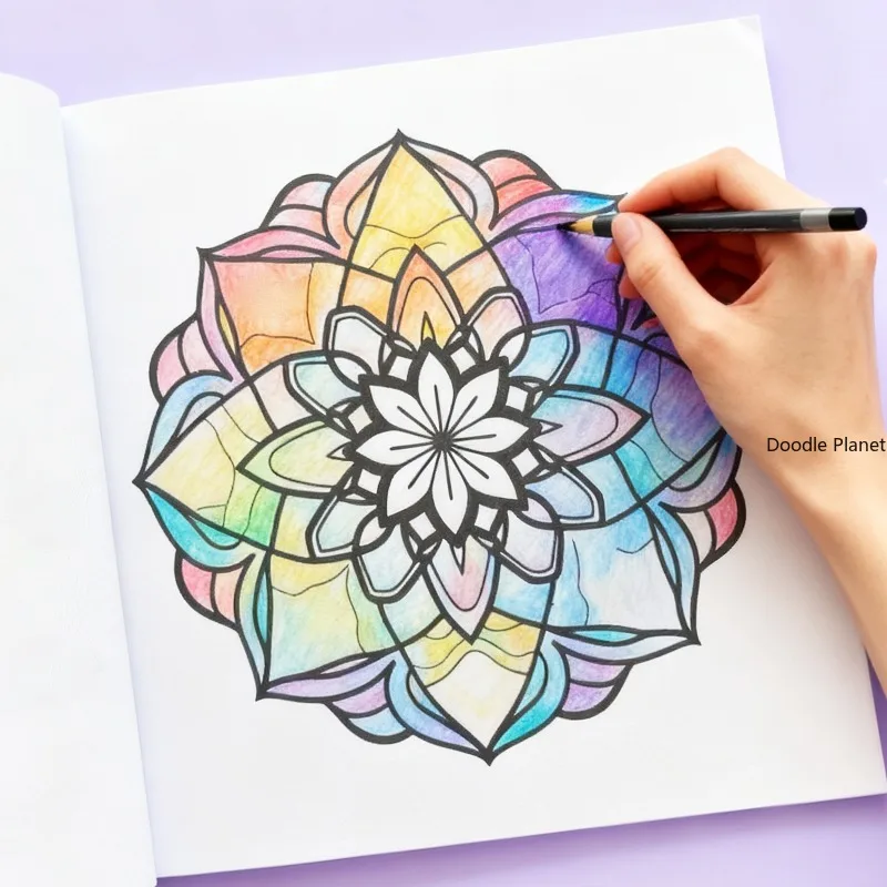 An Adult Decompression Meditation Mandala Line Sketch Graffiti Book, Sketchbook, Coloring Book, 36 Different Patterns, Good Gift