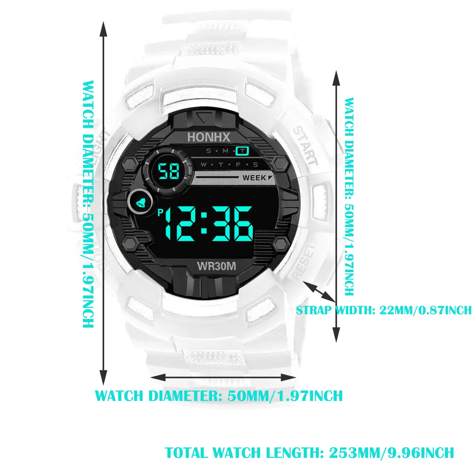 Kids Digital Watches Life Waterproof Electronic Watch For Children Multi-Function Luminous Sports Wrist Watch For Boys
