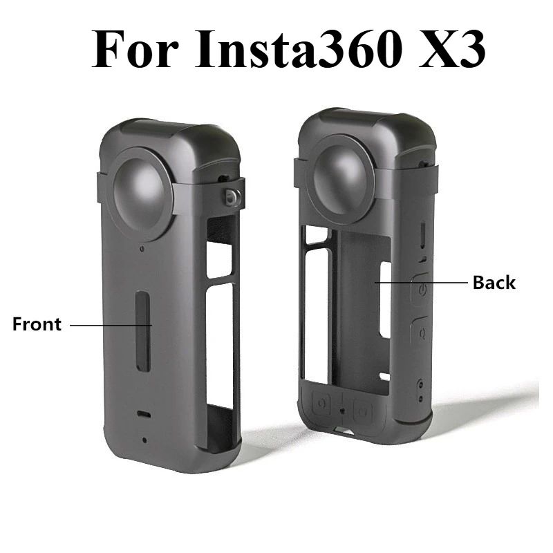

For Insta360 X3 Ultimate Silicone Protective Case Waterproof Dustproof And Shockproof Protective Case Action Camera Accessorie