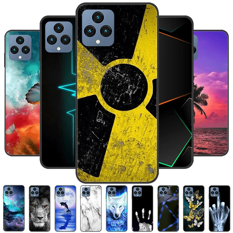 Cute Case For T-Mobile REVVL 6 Capa T Phone 5G TMAF025G Soft Silicone TPU Phone Back Cover For T-Mobile REVVL 6x Bumper Fundas
