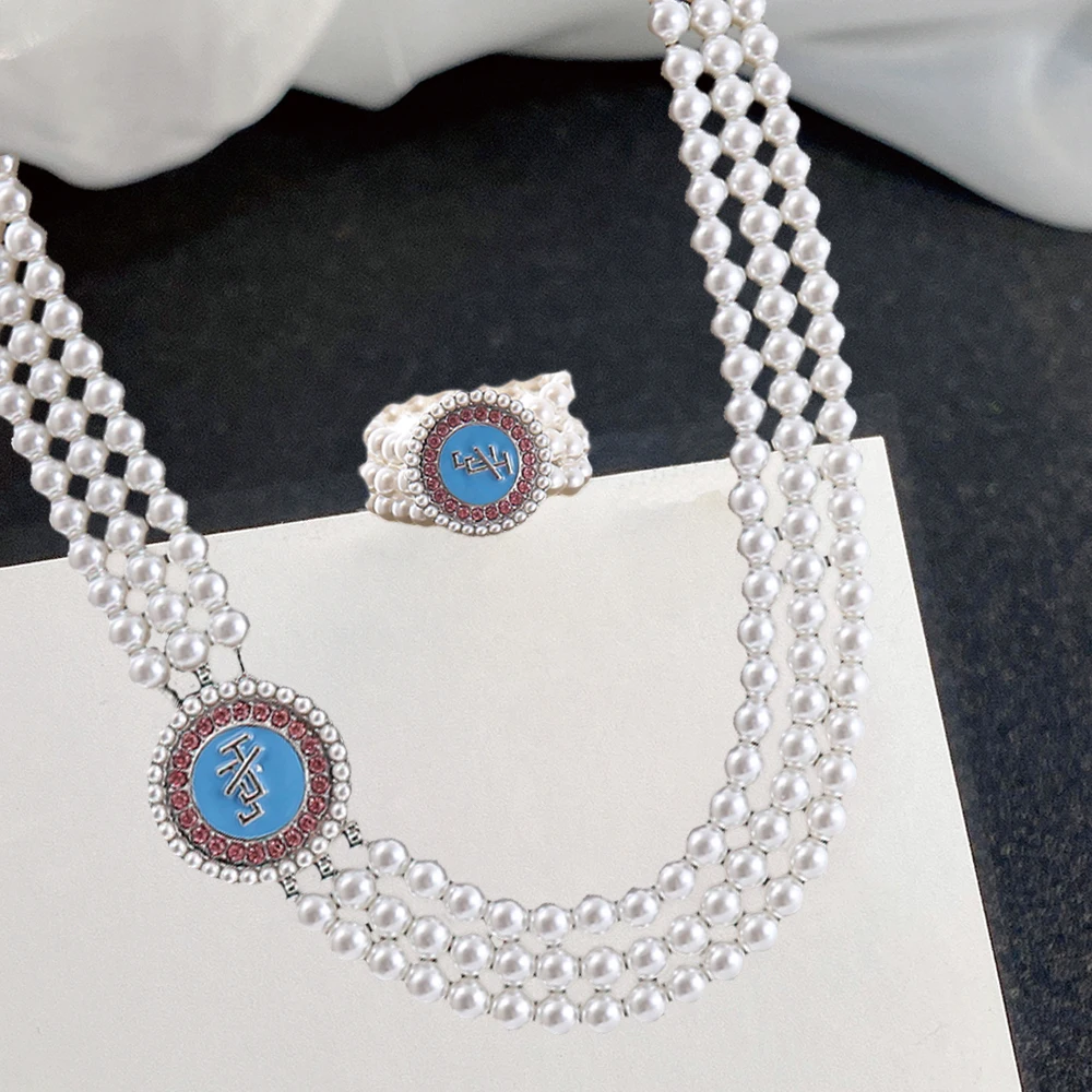 1938 JJOA Members Gifts Pearl Strand Social Letters Jack And Jill JJ Necklaces Jewelry For Women