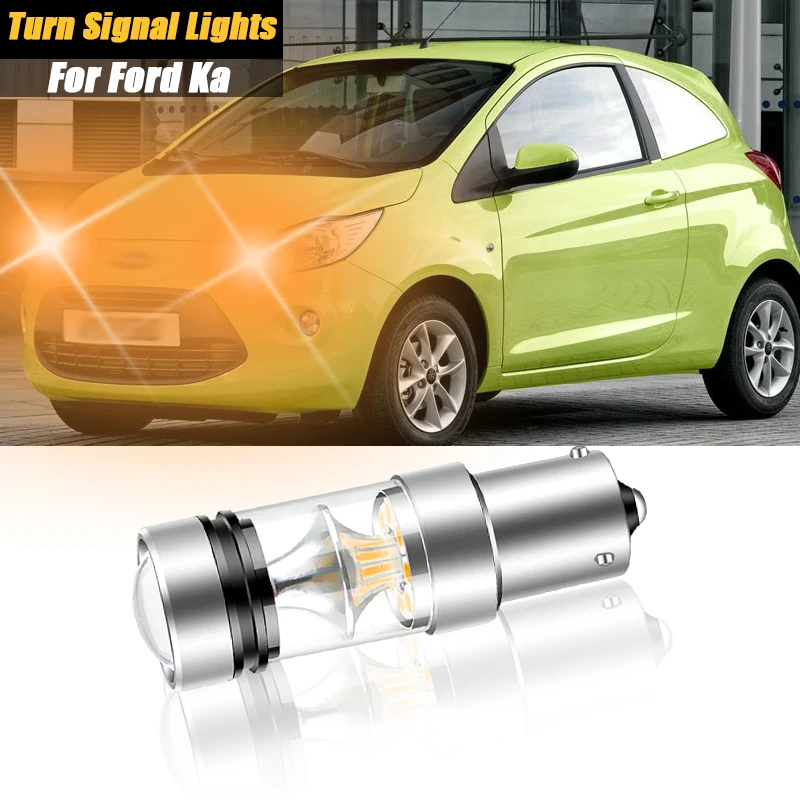 2 stuks Canbu BAU15S PY21W LED Knipperlichten Lamp Geen Hyper flash Voor Ford Ka 1996 1997 1998 1999 2000 2001 2002 2003 2004-2016