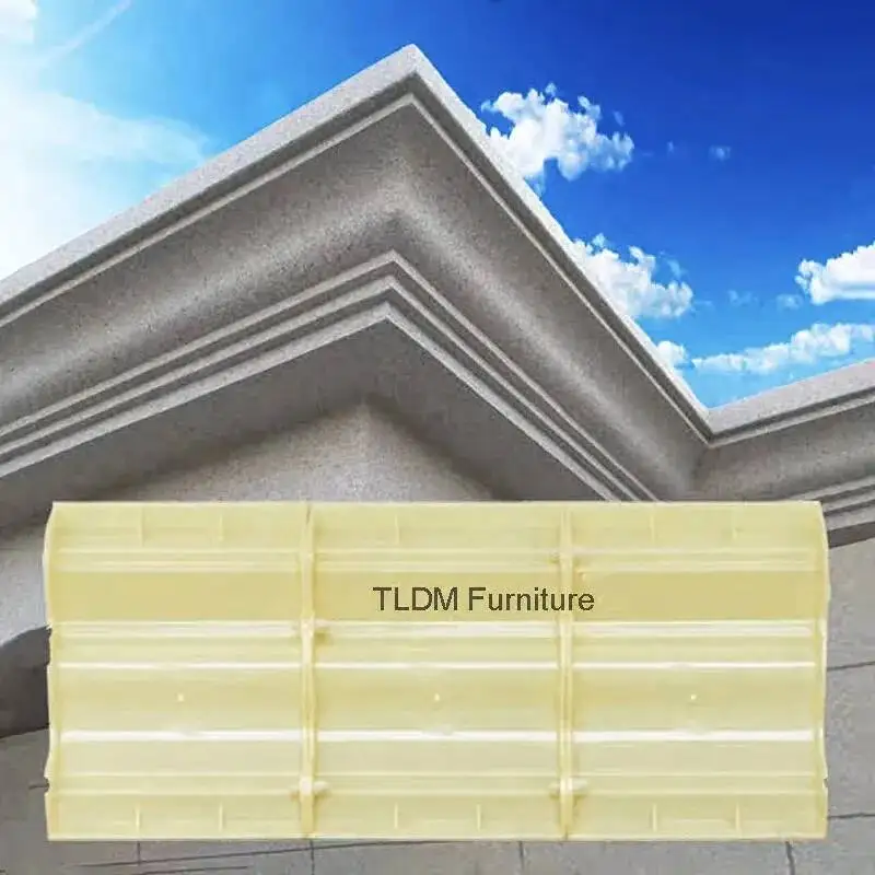 Model European Balcony Villa Beveled Eaves Column Line Creative Molds Eaves Patio Waistline Roman Home Exterior Wall Decoration