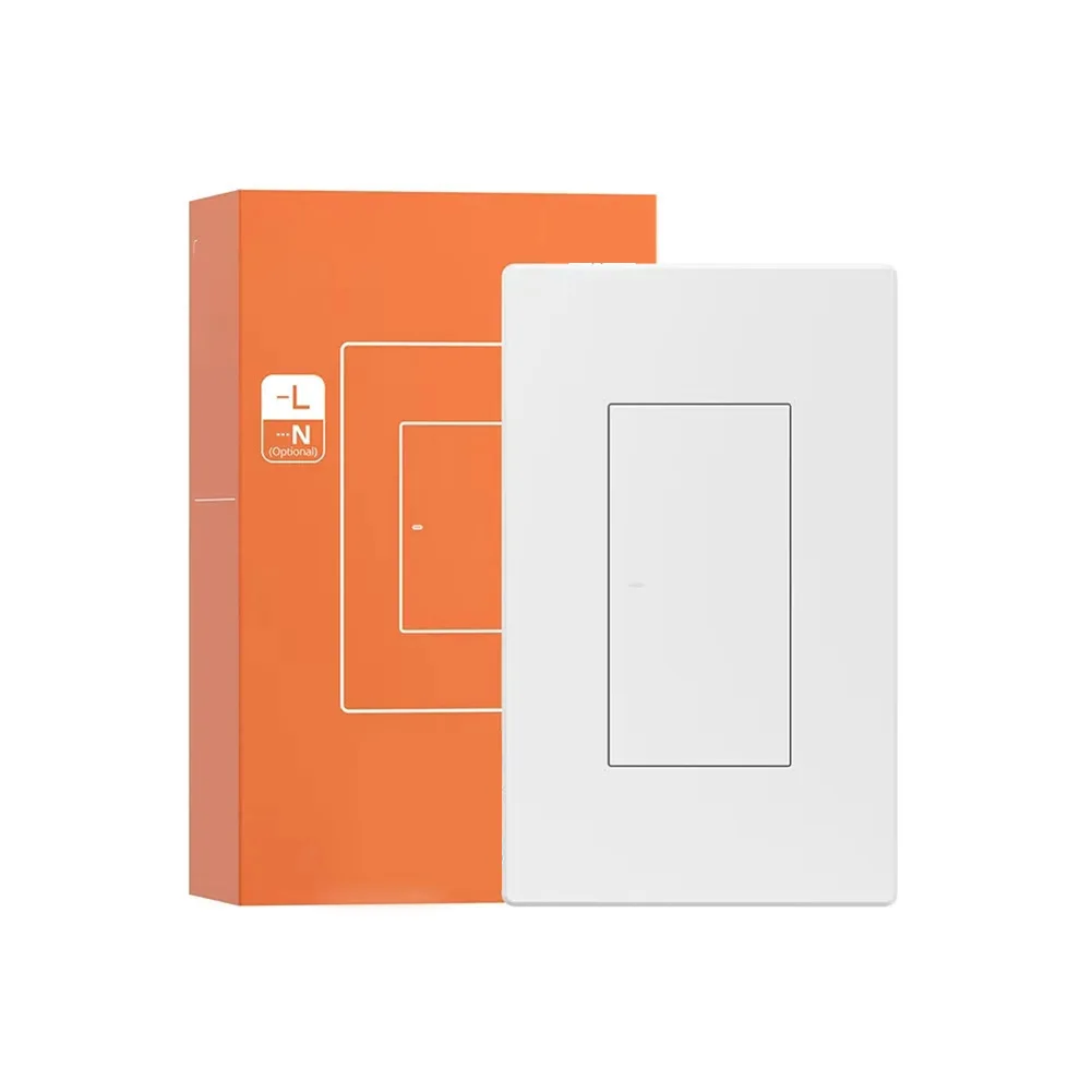 Smart Light Switch For Zigbee Compatible with For Alexa and For eWeLink for Home Use with Neutral Wire Flexibility