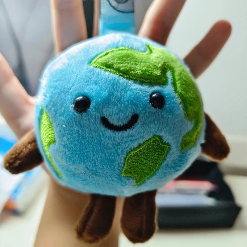 Jouet en peluche créatif petite terre pendentif poupée sac pendentif mignon en peluche porte-clés pendentif cadeau jouet coton remplissage décoration cadeau