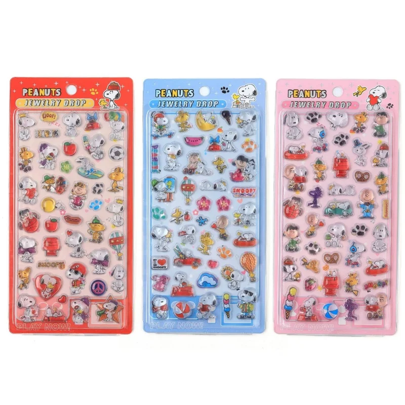 

Набор из 15-30 японских 3D-наклеек Снупи: милые стикеры для декора чехлов для телефонов, детских игрушек, рукоделия, оптовый подарок