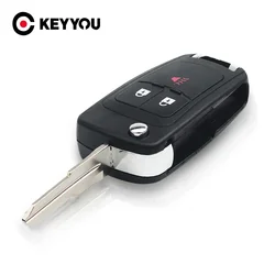 KEYYOU Flip Substituição Para Chevrolet Spark 2012 2013 2014 2015 2016 3/2 + 1 Botões Remoto Chave Do Carro Shell Caso Fob