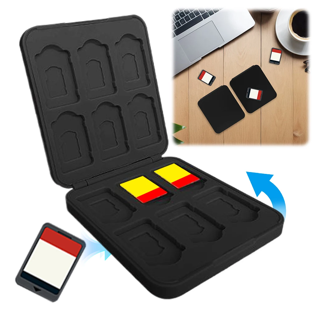 Ящик для хранения игровых карт для Switch 2/Lite/OLED, портативный держатель для карт, защитный чехол, твердый корпус с 12 слотами для игровых карт