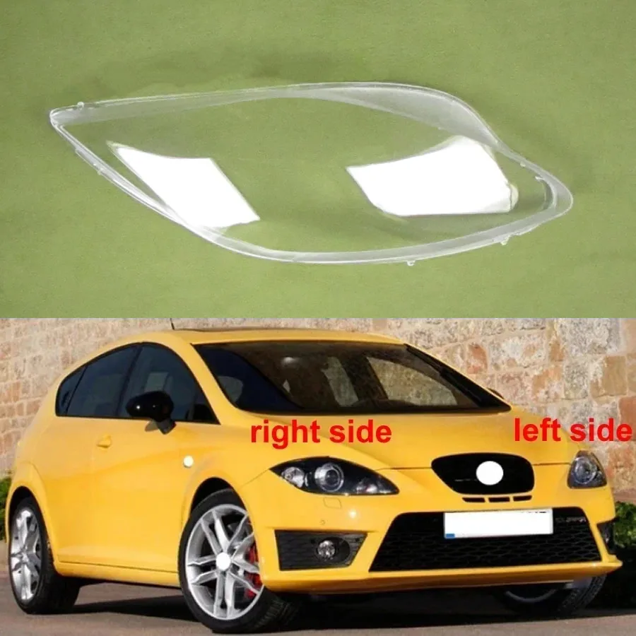 

For Seat Leon 2009 2010 2011 2012 Car Accessories Headlight Housing Shell Lamp Shade Lens Transparent Headlamp Cover Plexiglass