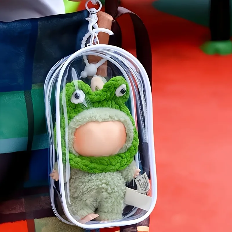 1 قطعة دمية شفافة واقية ألعاب محمولة كابل بيانات سماعة المنظم الغبار صندوق تخزين الدمية الملحقات