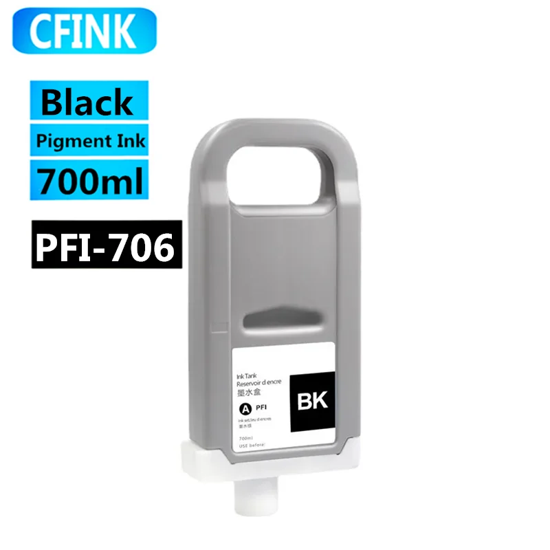 Cartucho de tinta compatível com tinta, adequado para Canon iPF 8400 9400 8410 9410 8410S 9410S impressora, 700ml