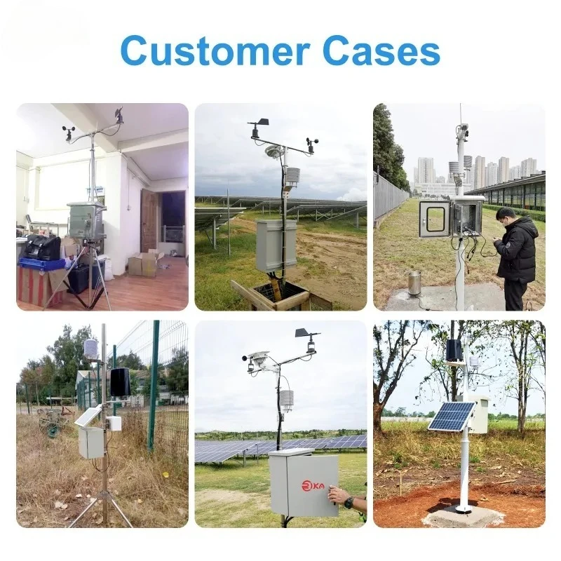 RIKA RK900-01 Outdoor Compact Automatic Agriculture Wireless Weather Station IoT With Sensor