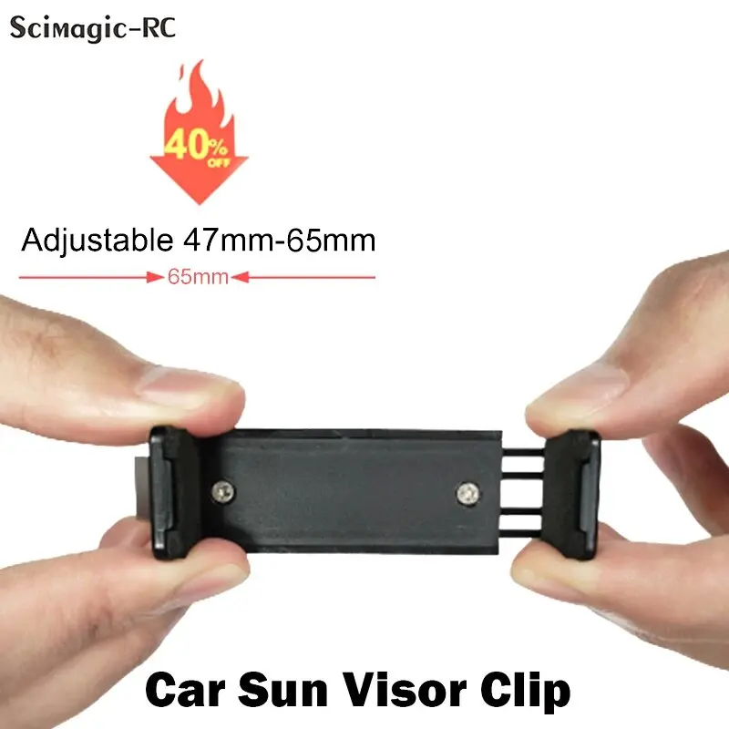 Car Sun Visor Clip Holder Gate Remote Control 47-68mm for Garage Door Control Car Keychain Barrier Universal Opener