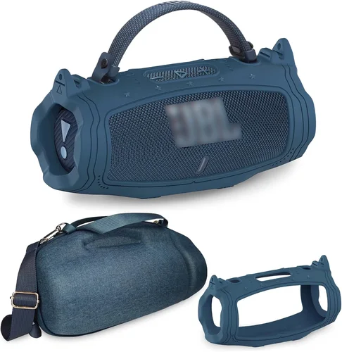 Imagen 2 del producto Funda protectora de silicona y Estuche de transporte duro y hombro para accesorios de Altavoz Bluetooth portátil JBL Charge 6