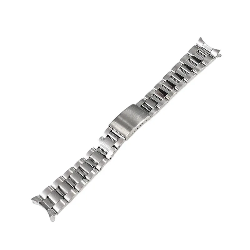 Fit Submariner GMT Yacht-master Curved End Watch Bands 13 17 18 19 20 21mm Silver Stainless Steel Wristband Bracelet Accessories