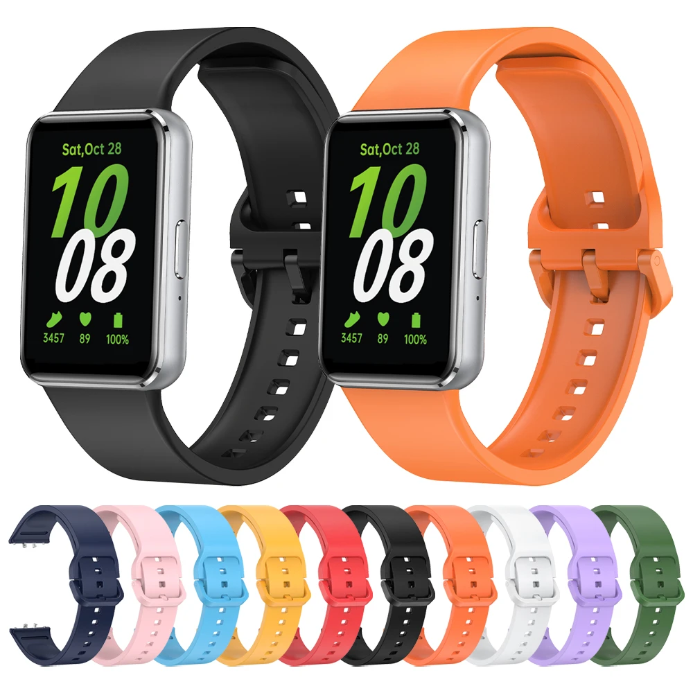 Sportowy silikonowy pasek do Samsung Galaxy Fit3 na nadgarstek do Galaxy Fit 3 bransoletka zamiennik akcesoria